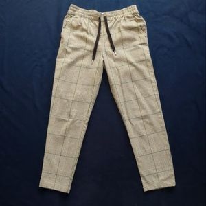 H&M black and white plaid pant